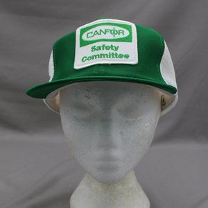 Vintage Patched Logging Hat - Canfor Safety Committee - Adult Snapback